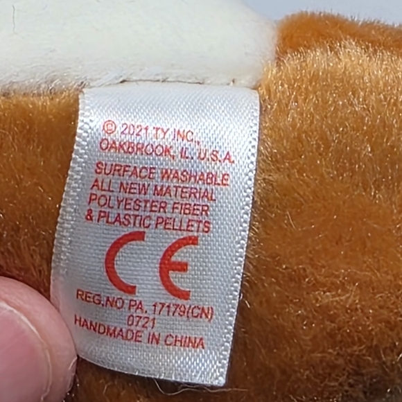 Ty Beanie Babies VelveTy Squire Brown Squirrel Plush Stuffed Animal - Picture 7 of 8